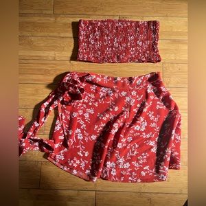 Two piece outfit skirt and top